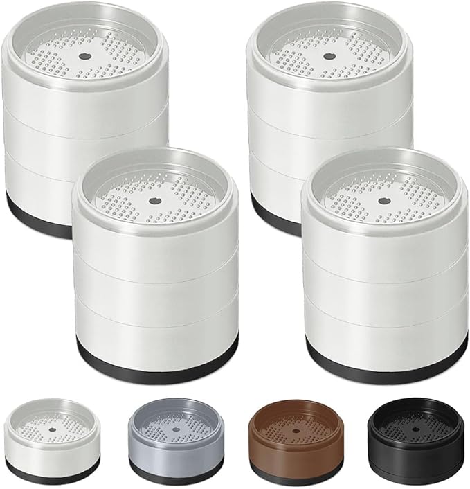 Bed Risers 1 inch, 2 inch, 3 inch, 4 inch Heavy Duty, Adjustable Furniture Riser for Table Desk Couch Sofa Chair Refrigerator Washing Machine, Stackable Bed Raisers Blocks (White 4 Pack, 1+1+1 inch)