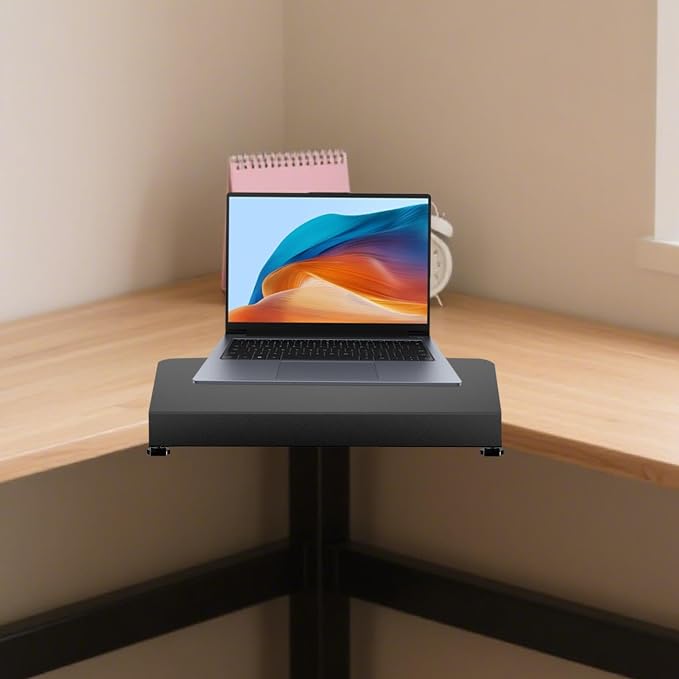 Desk Extender Clamp Side –, high-Performance, Organizer Adapter Extension, L Shaped Table Corner, Computer Monitor Dorm College Travel | L Shaped Table Corner Computer Monitor Dorm College Travel
