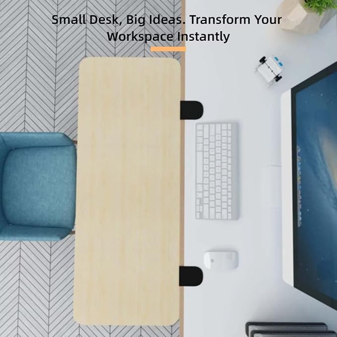 No-Drill Clamp-on Table Extender - 29.5×9.4in Foldable for Kitchen Counter, Office Desk & PC Armrest (Gap Rack Solution)