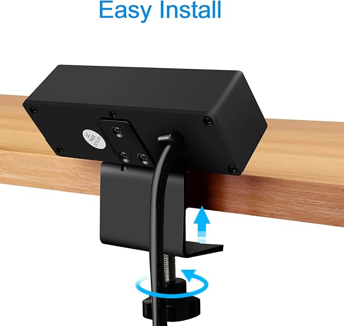 CCCEI 3 Outlet Desk Clamp Power Strip with USB Ports, Desktop Power Strip Surge Protector 1200J. Table Mount Charging Power Station, on Edge Power Outlet 125V 12A 1500W.