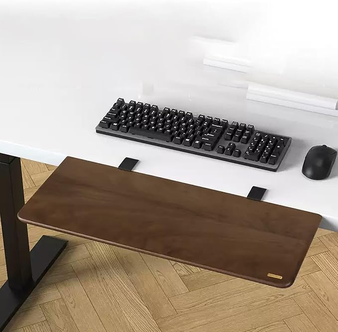 window sill extender Clamp On Desk Extension Board, Heavy‑Load Table Extender Tray, Easy To Install Window Expander Panel For Office Supplies Storage(Walnut,400x200mm/16x8in)