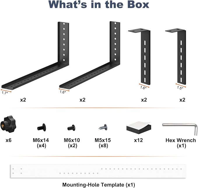 PUTORSEN Under Desk PC Mount for Mid/Mini-Tower Cases - Vertical/Horizontal CPU Holder up to 77 lbs, Space-Saving Computer Rack for ATX/Micro-ATX/Mini-ITX (Black)