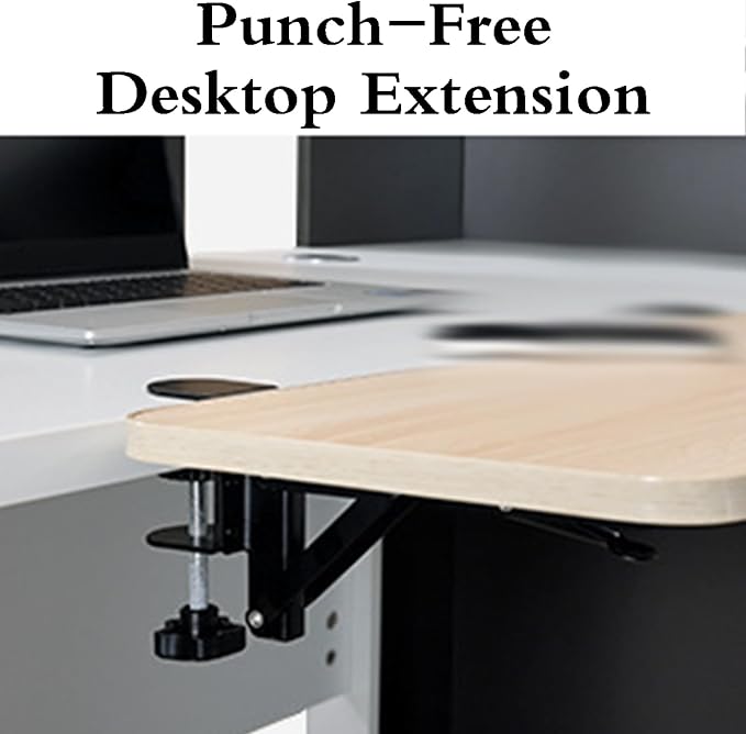 Desktop Extension Board Foldable Desk Extender Versatile Desk Tray for Home & Office Expandable Workspace Solution Office (Style B 75x25 CM)