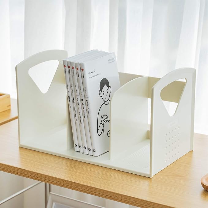 2 Pack Desk Book Shelves Small Desktop Bookshelf F Magazine Holder for Home School and Office