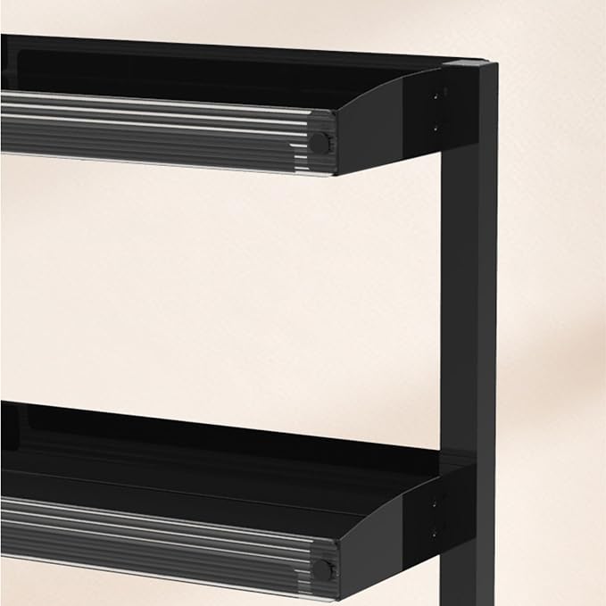 2-Tier Clamp-on Desk Shelving Unit, Adjustable Metal Storage Tray, Space-Saving Desktop Organizer for Gaming, Office Supplies, Monitor Stand, Dresser Top Storage, Ideal for Home Office, Study,