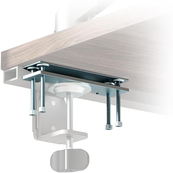 Pugala Computer Under Desk Clamp Mount, Under Table Metal Desk Accessories, Suitable for Different Tables, Adjustable