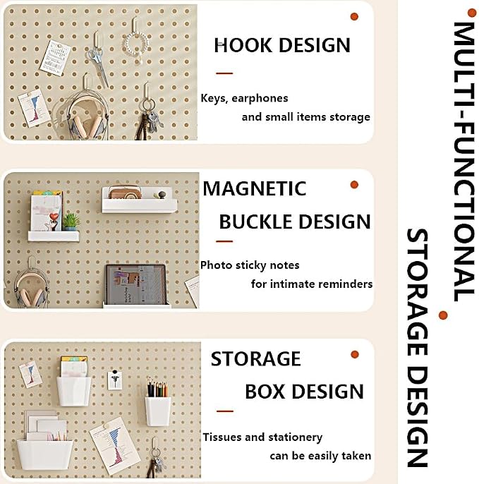Clamp on Desk Organizer Shelf, Metal Desk Partition Panel, Desk Extender with Pegboard, Multifunctional Desktop Display Stand,Blue,Medium