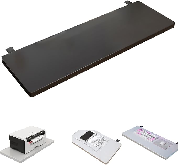 Folding Table Extension Board, 15mm Thickened Material, Side Tables Living Room for Office, Home Learning, Gaming, Instant Space Expansion for Keyboard, Printer, Notebooks