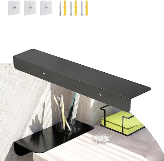 Metal Kitchen Refrigerator Gap Partition Countertop Gap Extension Board, Refrigerator Side Partition, Gap Covers Between Countertop And Walls, No Drill (Black, 7.87 * 3.93inch)