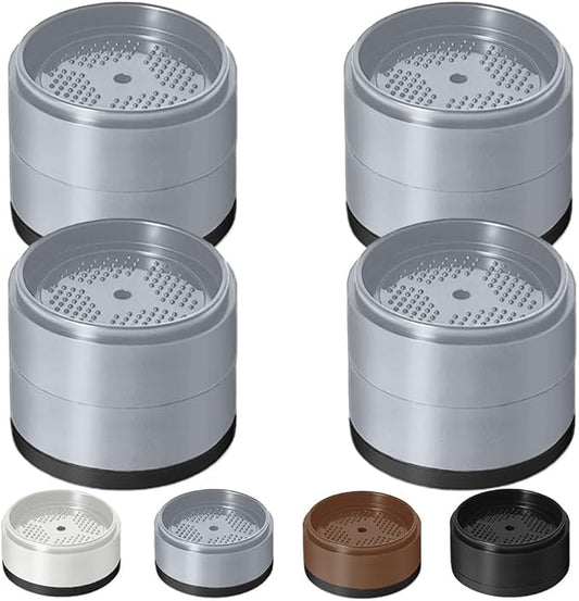 Bed Risers 1 inch, 2 inch, 3 inch, 4 inch Heavy Duty, Adjustable Furniture Riser for Table Desk Couch Sofa Chair Refrigerator Washing Machine, Stackable Bed Raisers Blocks (Grey 4 Pack, 1+1 inch)