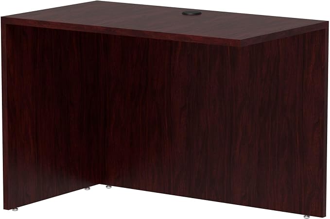 Alera Valencia Series Reversible Return/Bridge Shell, 42 x 23-5/8-Inch, Mahogany