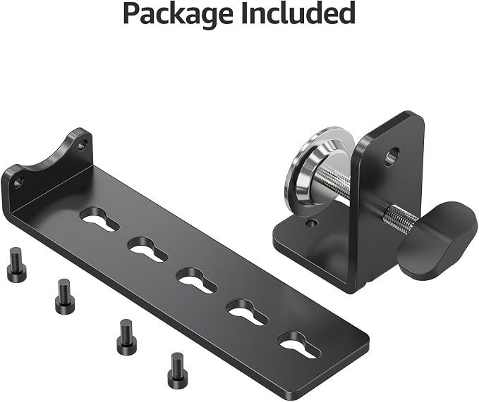 MOUNTUP MU0004 MU0005 Desk C-Clamp Extension for Max 6 inch Thick Desktops, Monitor Mount C-Clamp Base, Black