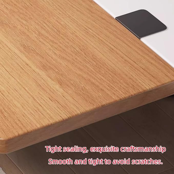 16" 20" 24" 28" 30" Desk Extender Tray，Clamp-on Foldable Keyboard Tray, Wrist Support, Desktop Extension Platform No Punching, Easy to Install(Walnut,50x20cm)