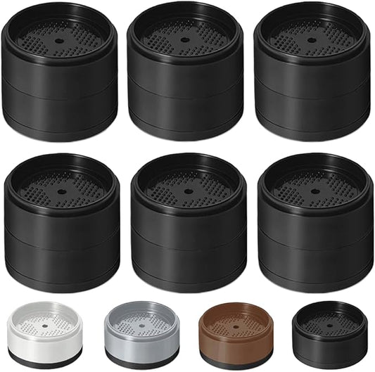 Bed Risers 1 inch, 2 inch, 3 inch, 4 inch Heavy Duty, Adjustable Furniture Riser for Table Desk Couch Sofa Chair Refrigerator Washing Machine, Stackable Bed Raisers Blocks (Black 6 Pack, 1+1 inch)