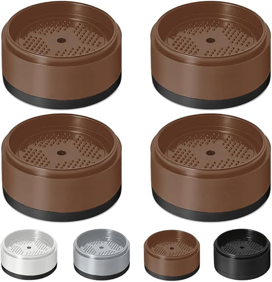 Bed Risers 1 inch, 2 inch, 3 inch, 4 inch Heavy Duty, Adjustable Furniture Riser for Table Desk Couch Sofa Chair Refrigerator Washing Machine, Stackable Bed Raisers Blocks (Brown 4 Pack, 1 inch)