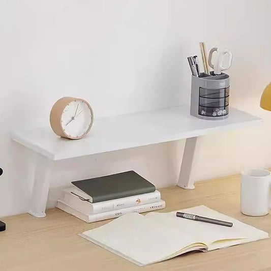 VXHCS Clamp On Desk Organizer Shelf, Desktop Extender Storage Organizer Portable No Drill Required Adjustable Floating Desks Shelf for Home Office Dorm Workstation and Study Space(23.6"x7.9")