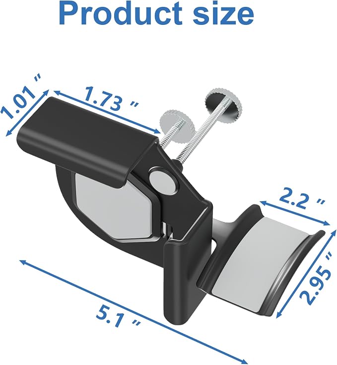 Headphone Holder for Screen, Plastic Headphone Stand, Headset Stand Suitable for AirPods Max, Sony, Bose, Beats and More (black)