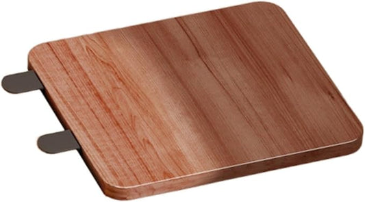Desk Extension Desk Shelf Armrest Pad Keyboard Pad Side Shelf Wrist Metal Foldable for Work, Walnut Color