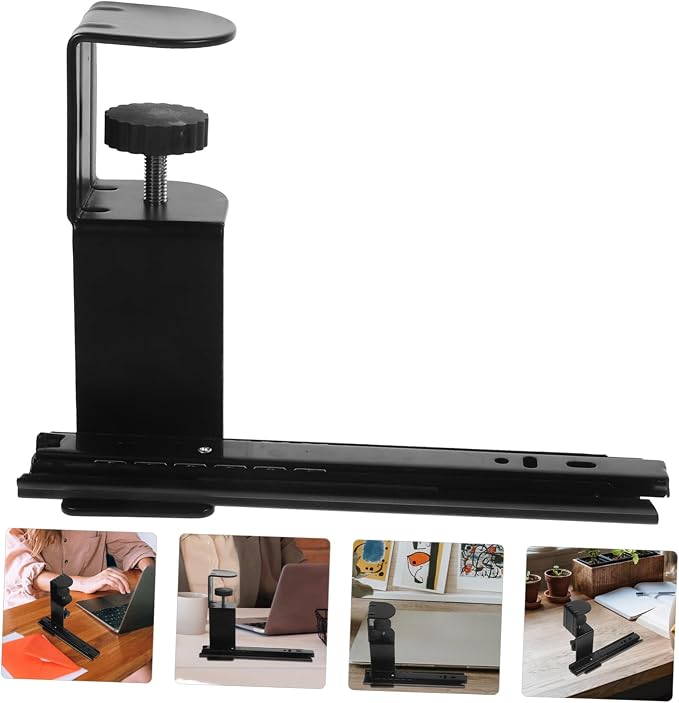 Angoily 2sets Table Extension Bracket Desk Keyboard Tray Desk Extender Support Keyboard Stand for