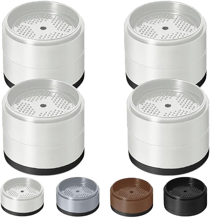 Bed Risers 1 inch, 2 inch, 3 inch, 4 inch Heavy Duty, Adjustable Furniture Riser for Table Desk Couch Sofa Chair Refrigerator Washing Machine, Stackable Bed Raisers Blocks (White 4 Pack, 1+1 inch)