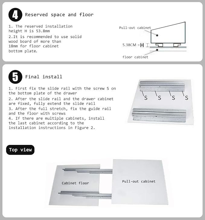 YENUO Undermount Heavy Duty Drawer Slides Full Extension Bottom Mounted 16 24 32 40 Inch Hidden Under Ball Bearing Metal Rails Track Guide Glide Runners 200 Lb 1 Pair (Bottom Mounted, 40 Inch(1000mm))