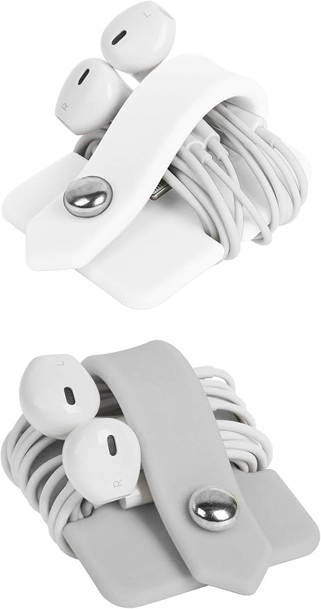 Cord Organizer Earbuds Holder Earphone Wrap Earphones Organizer Headset Headphone Earphone Wrap Winder Cord Manager Cable Winder Set of 2