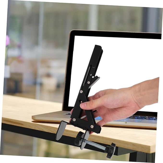 ULTECHNOVO 2pcs Adjustable Desk Extender Shelf for Computer Arm Rest Ergonomic Keyboard Stand with Foldable Design Desktop Extension Bracket No Drilling Required for Use