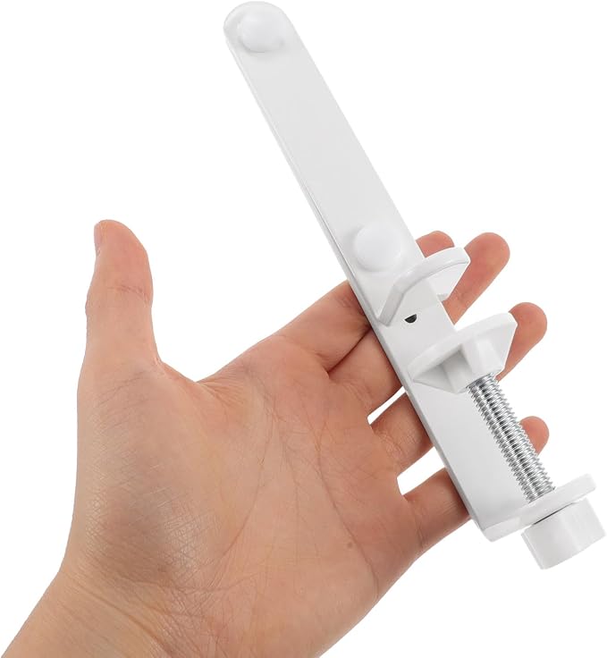 NUOBESTY T-Shaped Tabletop Pegboard Holder Clamp-on Desk Edge Bracket for Stable Pegboard Fixing No Drill Installation Metal Support for Workstation Organization