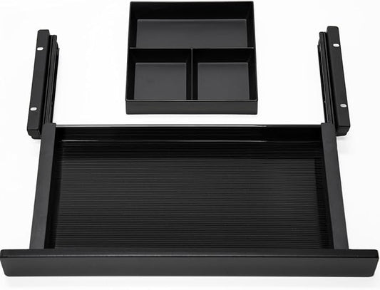 Under Desk Storage Drawer, 15.5Inch Shallow Under Desk Drawer Organizer