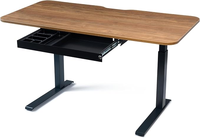 PERFECT POSTURE Max Under Desk Storage Drawer – Large Desk Drawer with Lock for Regular & Sit-Stand Standing Desks, Black (13" x 26.5")