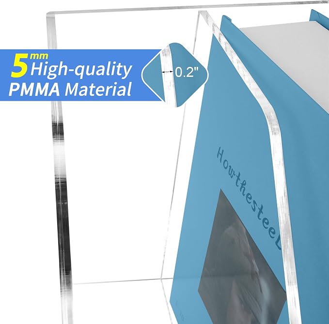 Acrylic Paper Tray Stackable Letter Organizers, Clear Paper Desk Organizer, 3-Tier, Desk A4 File Holder for Office Document Desktop File