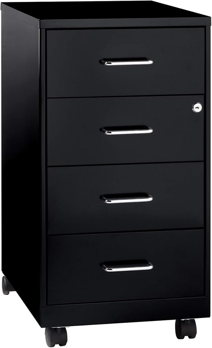 Lorell LYS 26-1/2" Mobile Storage Cabinet - 4-Drawer