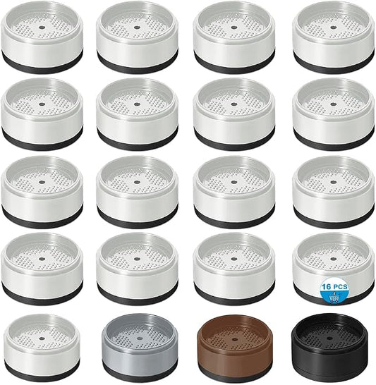 Bed Risers 1 inch, 2 inch, 3 inch, 4 inch Heavy Duty, Adjustable Furniture Riser for Table Desk Couch Sofa Chair Refrigerator Washing Machine, Stackable Bed Raisers Blocks (White 16 Pack, 1 inch)
