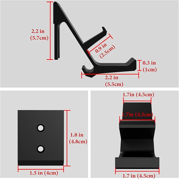 Linkidea Gaming Headset & Controller Holder, Dual Gamepad Controller & Headphone Hanger for PS5, PS4, Xbox One, Xbox 360, Pulse 3D Headset, Wall Mount Stand Universal Headsets (Black)