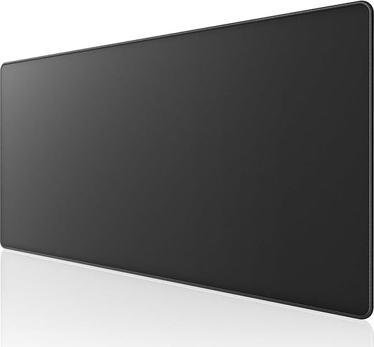 KTRIO Oversized Gaming Mouse Pad Desk Mat for Gamer, 47.3" x 23.6", Black | Full Desk Coverage, Superior Micro-Weave Cloth, Non-Slip Rubber Base, Durable Stitched Edges, Water-Resistant Coating