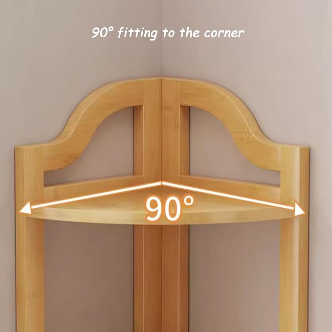 Desktop Bookshelf, Corner Shelf, Space-Saving Desk Storage Rack, Open Bookcase for Organization in Home or Office, 3-Tier Design