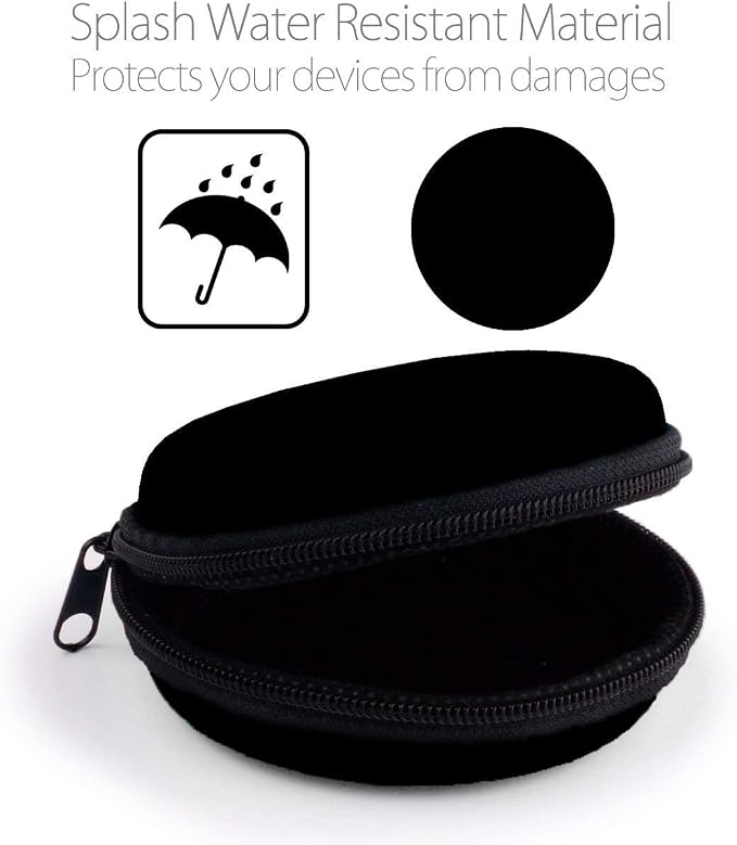 Earphone Case MAS CARNEY Headphone Earbud Hard Protective Carrying Case Bag