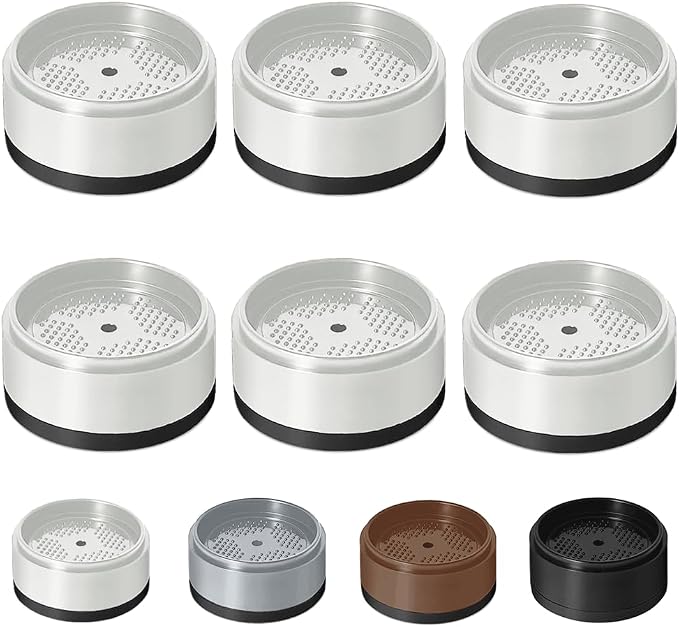 Bed Risers 1 inch, 2 inch, 3 inch, 4 inch Heavy Duty, Adjustable Furniture Riser for Table Desk Couch Sofa Chair Refrigerator Washing Machine, Stackable Bed Raisers Blocks (White 6 Pack, 1 inch)