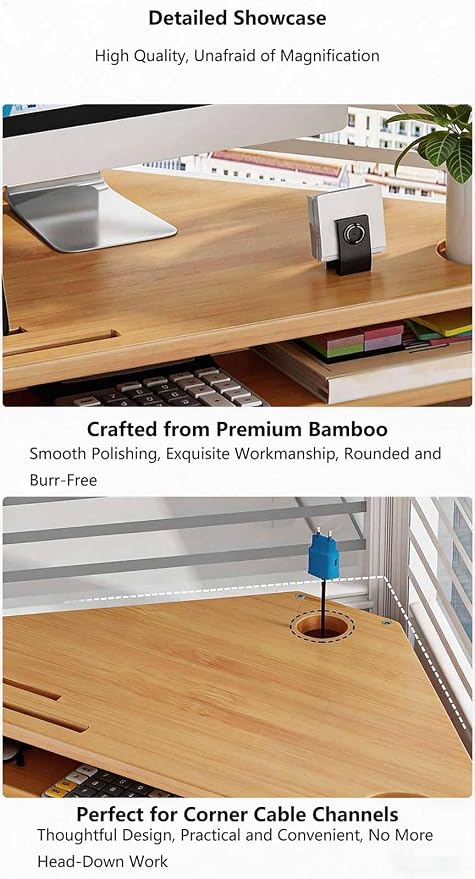 Corner Desk Organizer for Efficient Workspace Storage Stylish Corner Shelf for Desk Top Organizer with Multiple Compartments