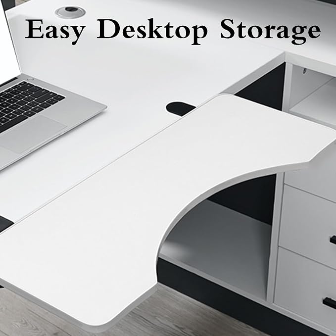 Desktop Extension Board Foldable Desk Extender Versatile Desk Tray for Home & Office Expandable Workspace Solution Office (Style B 75x25 CM)