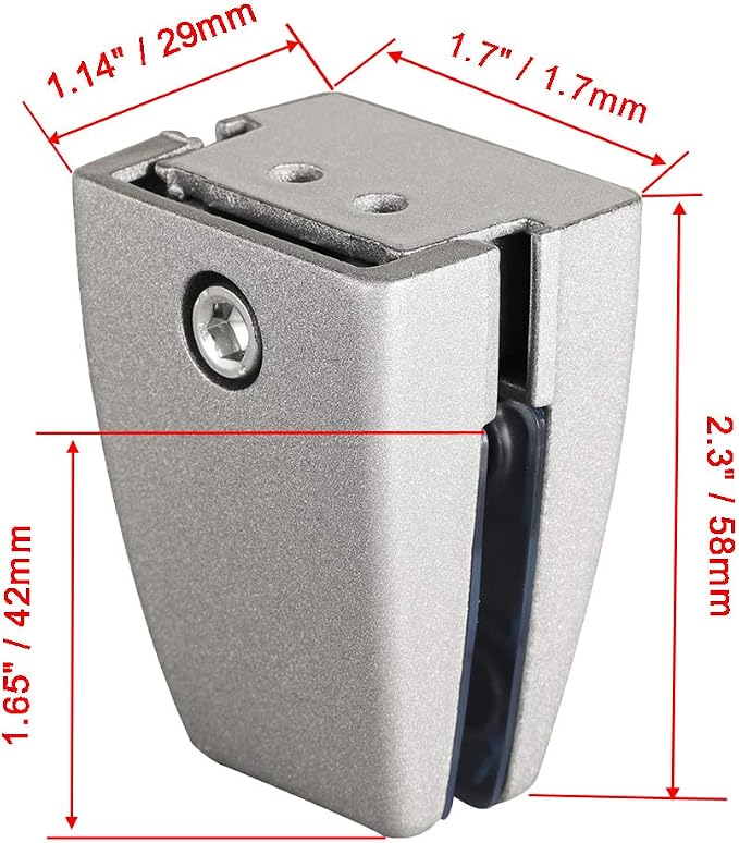 20 PCS Office Desk Partition Support Bracket,Desk Divider Clamp Brackets Shelf Clip Clamp Holder Screen Clip Holders,Desk Privacy Screen Clips Clamps Sneeze Guard Bracket Support 0-1/2" Panel
