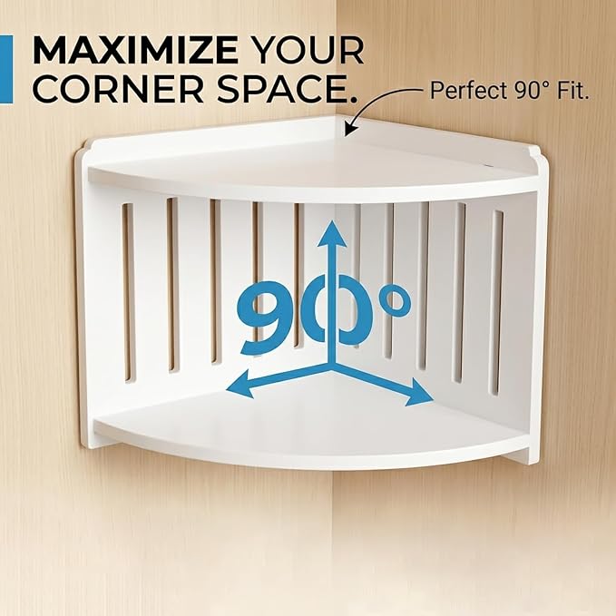 Desk Shelf Organizer - Corner Bookshelf Table Top Shelving for Desktop, Multipurpose Office Organizers and Accessories, Space Saving Tabletop Shelf for Dormitory, Home, and Work