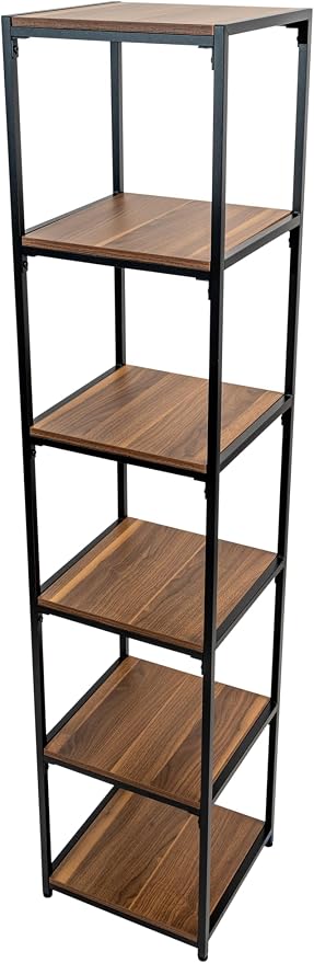 CB Home Square 6-Tier Freestanding Tower - Modular Shelving System Customizable with 30+ Free Combination - Contract Grade Quality