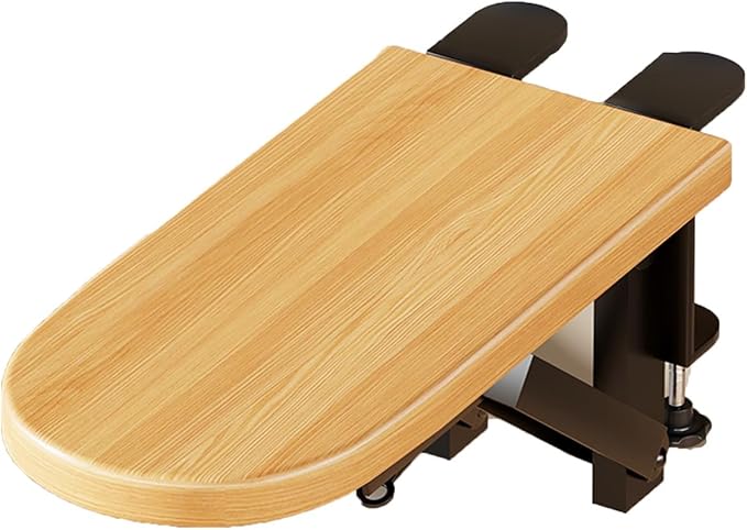 Clamp on Desk Extender Tray no Drilling Needed, Ergonomic Desk Extension 90° Foldable for Office, Home Table Extender for Desk(B)