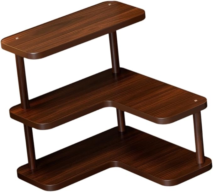 Corner Shelf Stand for Desk Storage Shelf for Dining Room Hotel Apartment