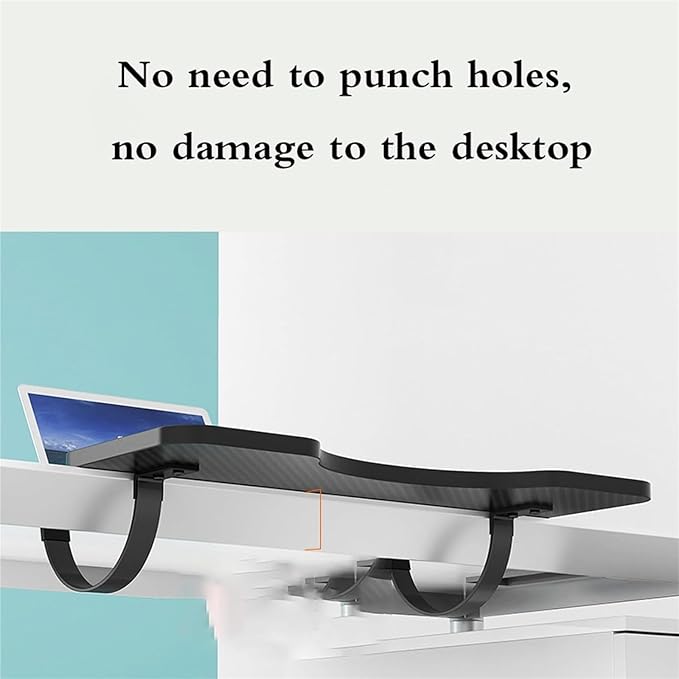 Foldable Desk Extender Tray,Foldable Ergonomics Desk Extender,Extension Side Tabledesk Extender Tray(Walnut-Multi-Layer Solid Wood,64CM*24CM)