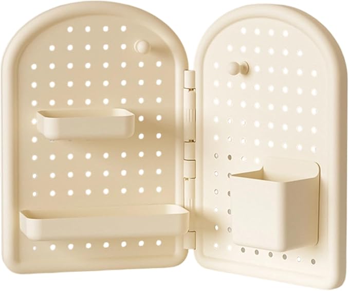 Space Efficient Corner Desk Organizers Pegboard Panel Easy Installation Storage Corner Desk Storage Shelf