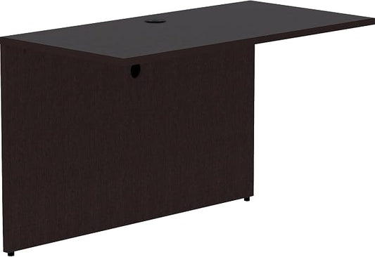 Lorell Essentials Espresso Laminate Bridge, 48" x 24" x 29.5"