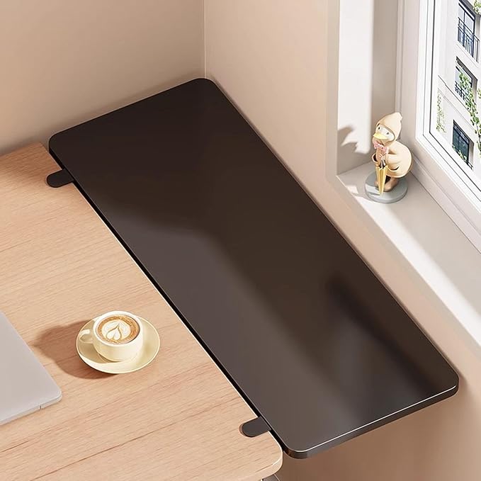 Adjustable Desk Extender Tray - 20 x 7.8 Inch Ergonomic Table Extension for Laptop, Keyboard & Mouse | Clamp-On Desk Shelf for Home Office, Study & Workstation.