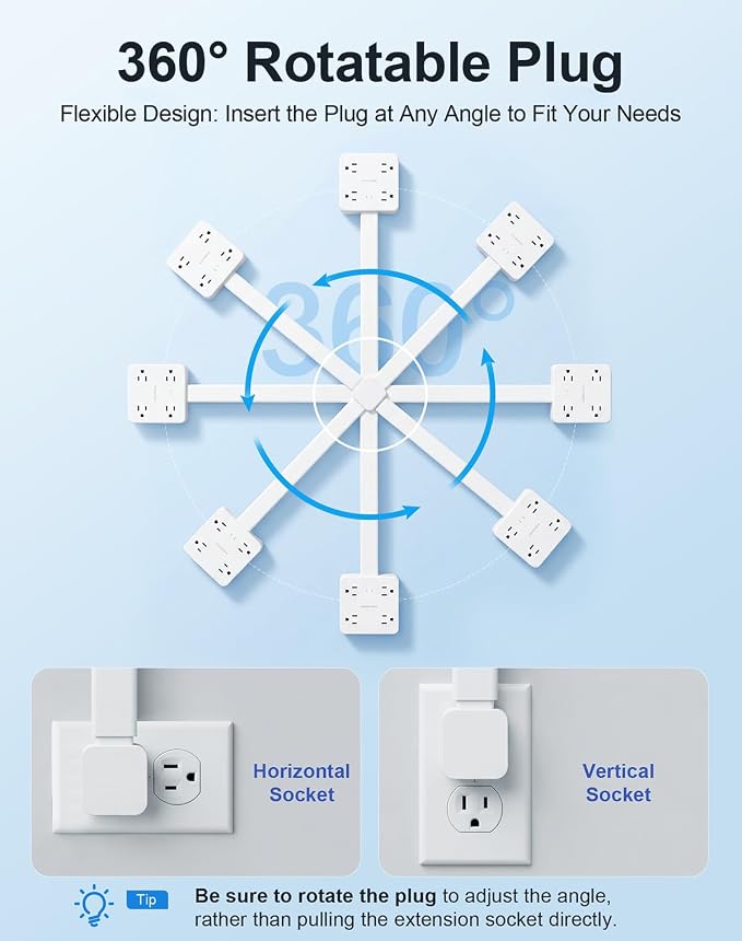 Desk Clamp Power Strip, Surge Protector with 6 AC Outlets and 4 USB Ports, Desk Mount Charging Station, Fit 1.97in Tabletop Edge Thick, 6FT Extension Cord, for Home Office Gaming Accessorie
